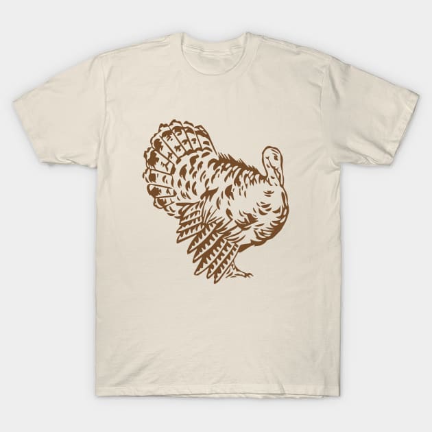 Thanksgiving Turkey T-Shirt by KitschPieDesigns